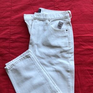 New Gap white mom jeans size 10/30